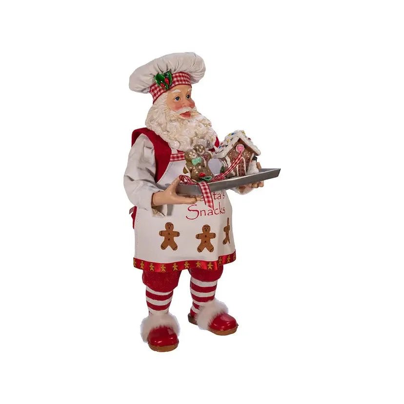 Shop For Kurt Adler 11" Fabriché™ Gingerbread Chef Santa at Michelle's aDOORable Creations