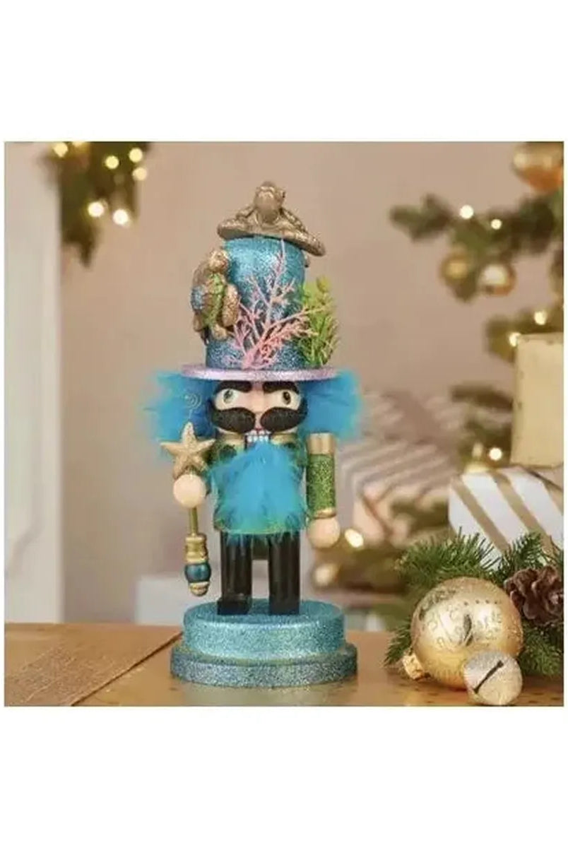 Shop For Kurt Adler 11" Hollywood Nutcrackers™ Sea Turtle Hat Nutcracker at Michelle's aDOORable Creations