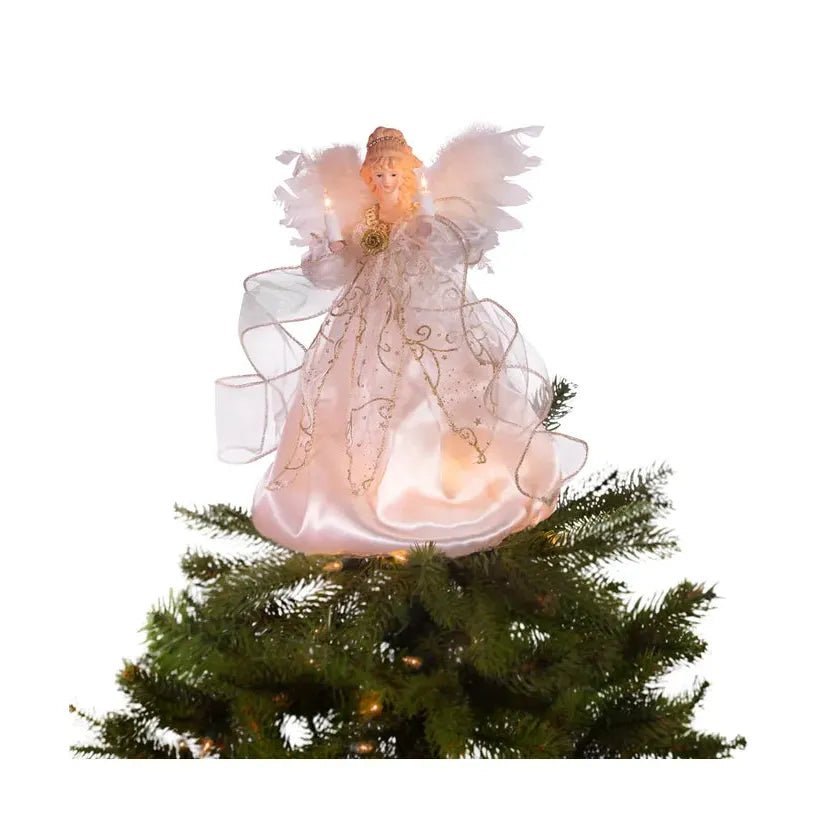 Shop For Kurt Adler 12 - Inch 10 - Light Ivory and Gold Angel Treetop at Michelle's aDOORable Creations