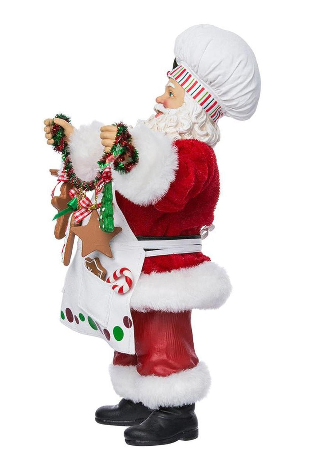 Kurt Adler 12-Inch Fabriché Christmas Chef Santa