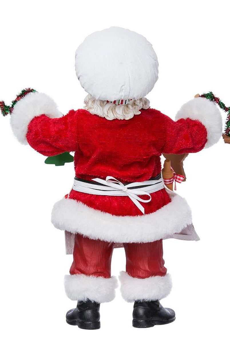 Shop For Kurt Adler 12 - Inch Fabriché Christmas Chef Santa at Michelle's aDOORable Creations