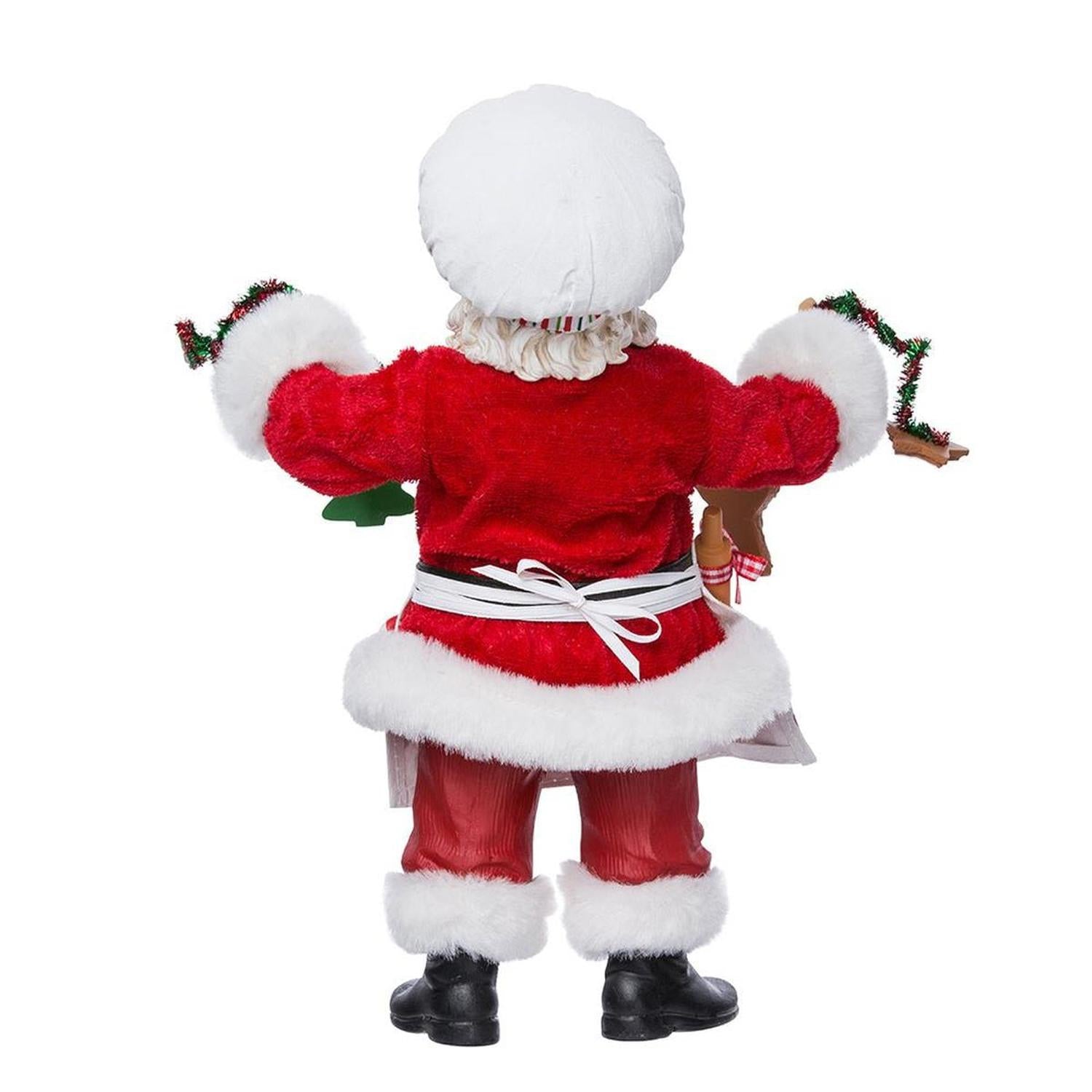 Shop For Kurt Adler 12 - Inch Fabriché Christmas Chef Santa at Michelle's aDOORable Creations