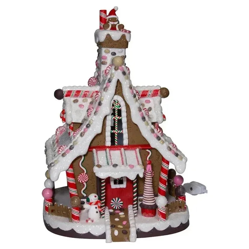 Shop For Kurt Adler 12" Lighted Christmas Gingerbread House at Michelle's aDOORable Creations