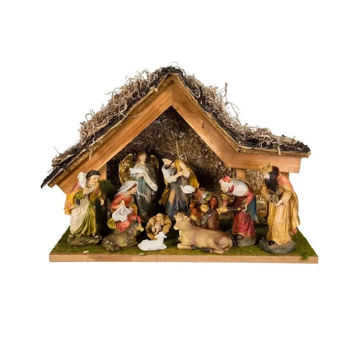 Shop For Kurt Adler 12" Nativity Set with Stable and 10 Figures at Michelle's aDOORable Creations