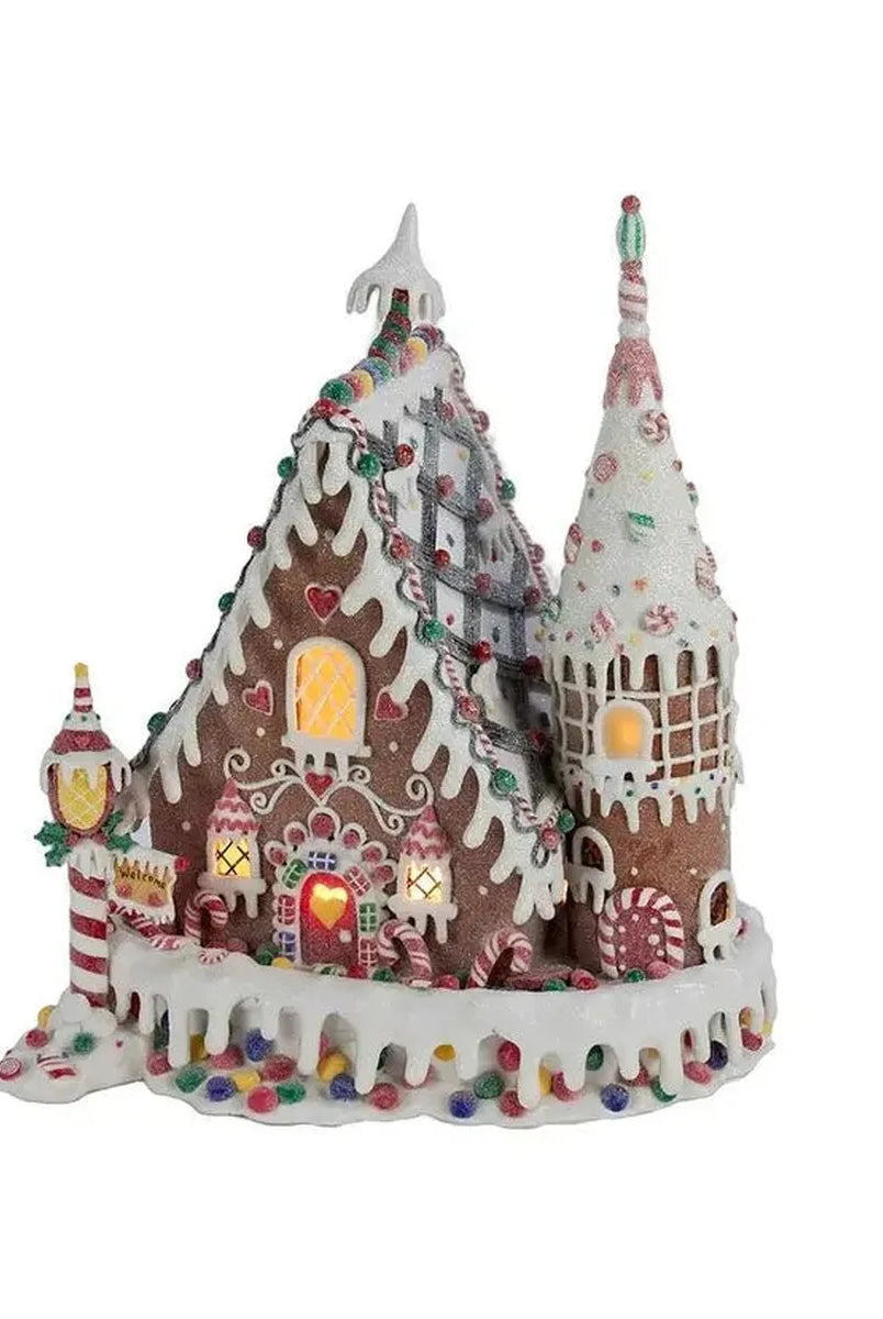 Shop For Kurt Adler 13 - Inch Claydough Gingerbread Inn at Michelle's aDOORable Creations