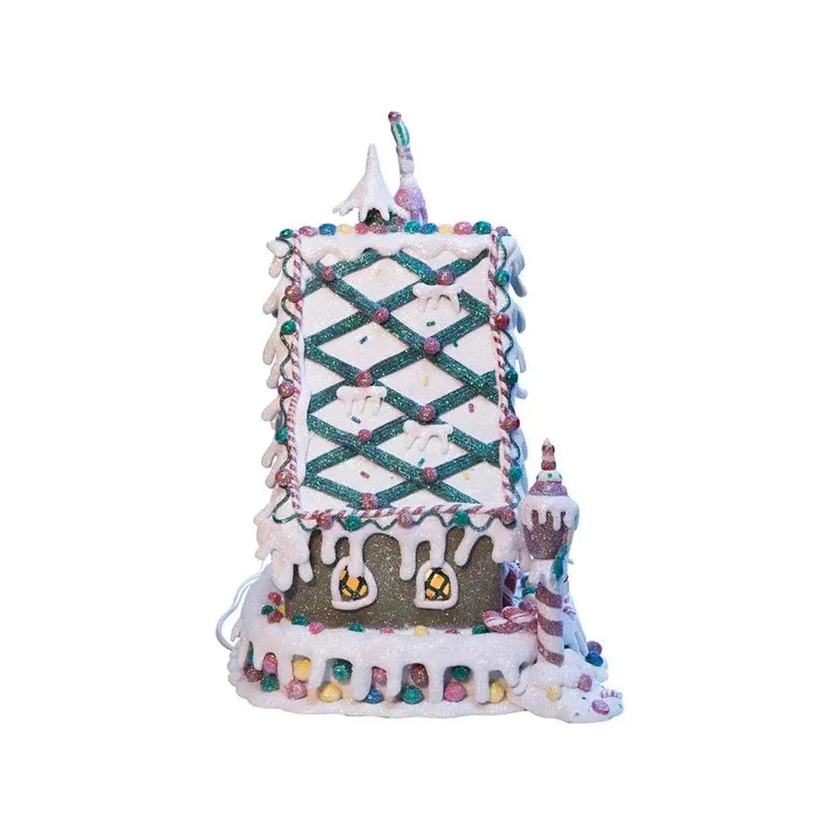 Shop For Kurt Adler 13 - Inch Claydough Gingerbread Inn at Michelle's aDOORable Creations