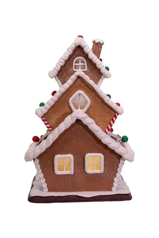 Kurt Adler 13" LED Gingerbread Cookie 3-Layer House - Michelle's aDOORable Creations - Christmas Decor