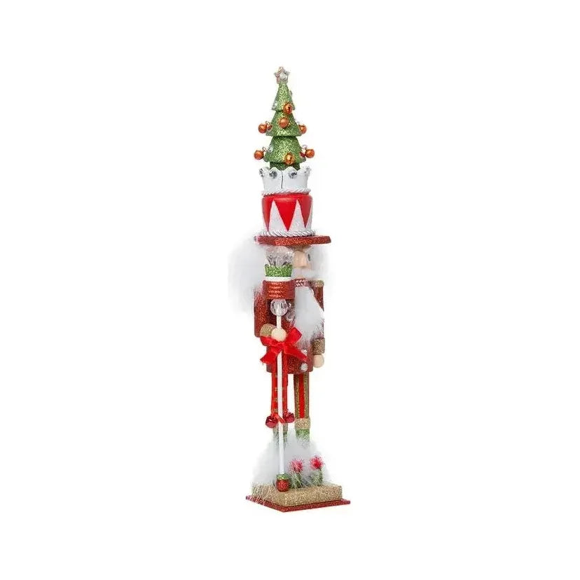 Shop For Kurt Adler 15" Hollywood Nutcrackers™ Red and Green Tree Hat Nutcracker at Michelle's aDOORable Creations
