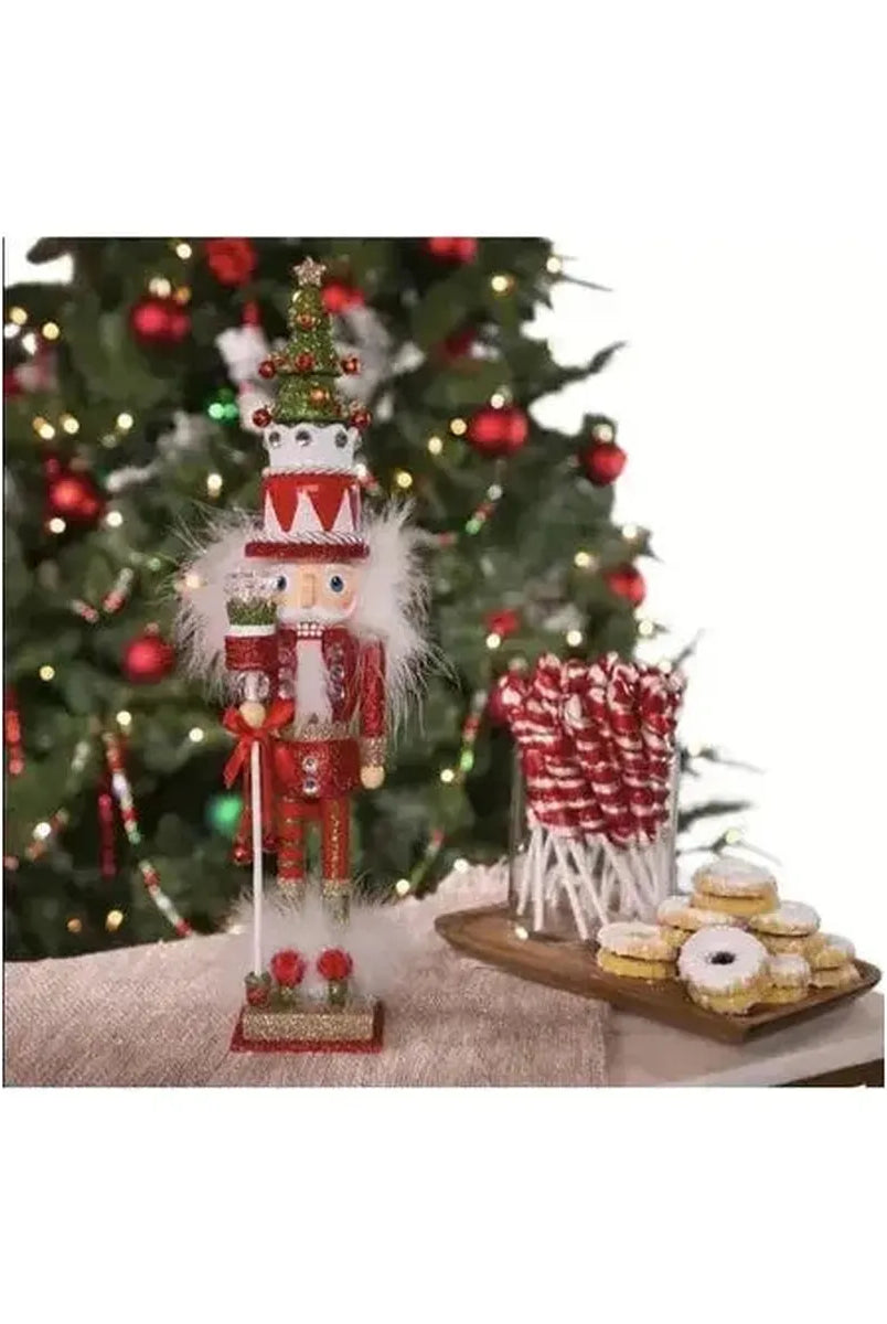 Shop For Kurt Adler 15" Hollywood Nutcrackers™ Red and Green Tree Hat Nutcracker at Michelle's aDOORable Creations