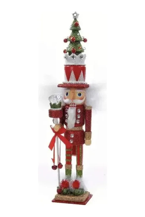 Shop For Kurt Adler 15" Hollywood Nutcrackers™ Red and Green Tree Hat Nutcracker at Michelle's aDOORable Creations