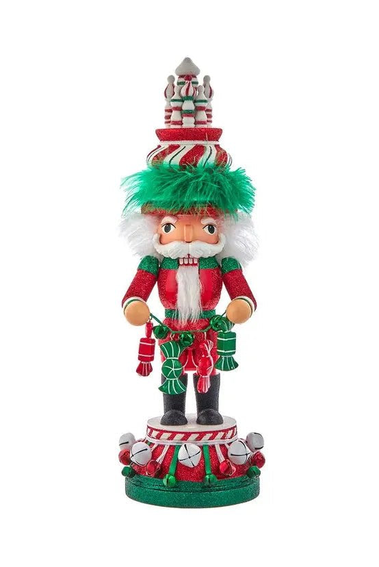 Shop For Kurt Adler 15" Hollywood Nutcrackers™ Red, White & Green Candy Tower Hat Nutcracker at Michelle's aDOORable Creations