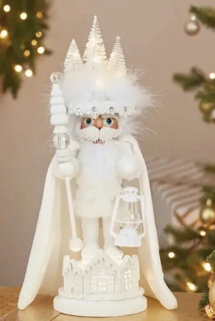 Shop For Kurt Adler 15" Hollywood Nutcrackers™ White Winter LED Hat Nutcracker at Michelle's aDOORable Creations