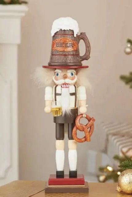 Shop For Kurt Adler 17.5" Hollywood Nutcrackers™ Beer and Pretzel Nutcracker at Michelle's aDOORable Creations
