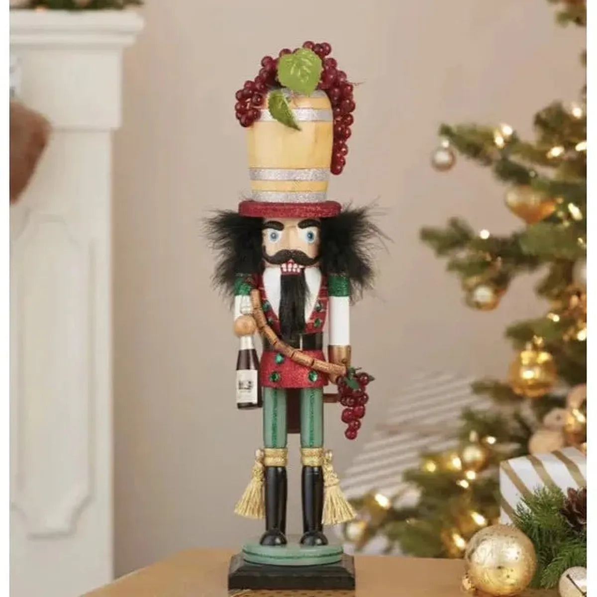 Shop For Kurt Adler 19" Hollywood Nutcrackers™ Wine Barrel Hat Nutcracker at Michelle's aDOORable Creations