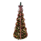 Shop For Kurt Adler 6 - Foot Pre - Lit Red and White Collapsible Decorated Tree at Michelle's aDOORable Creations