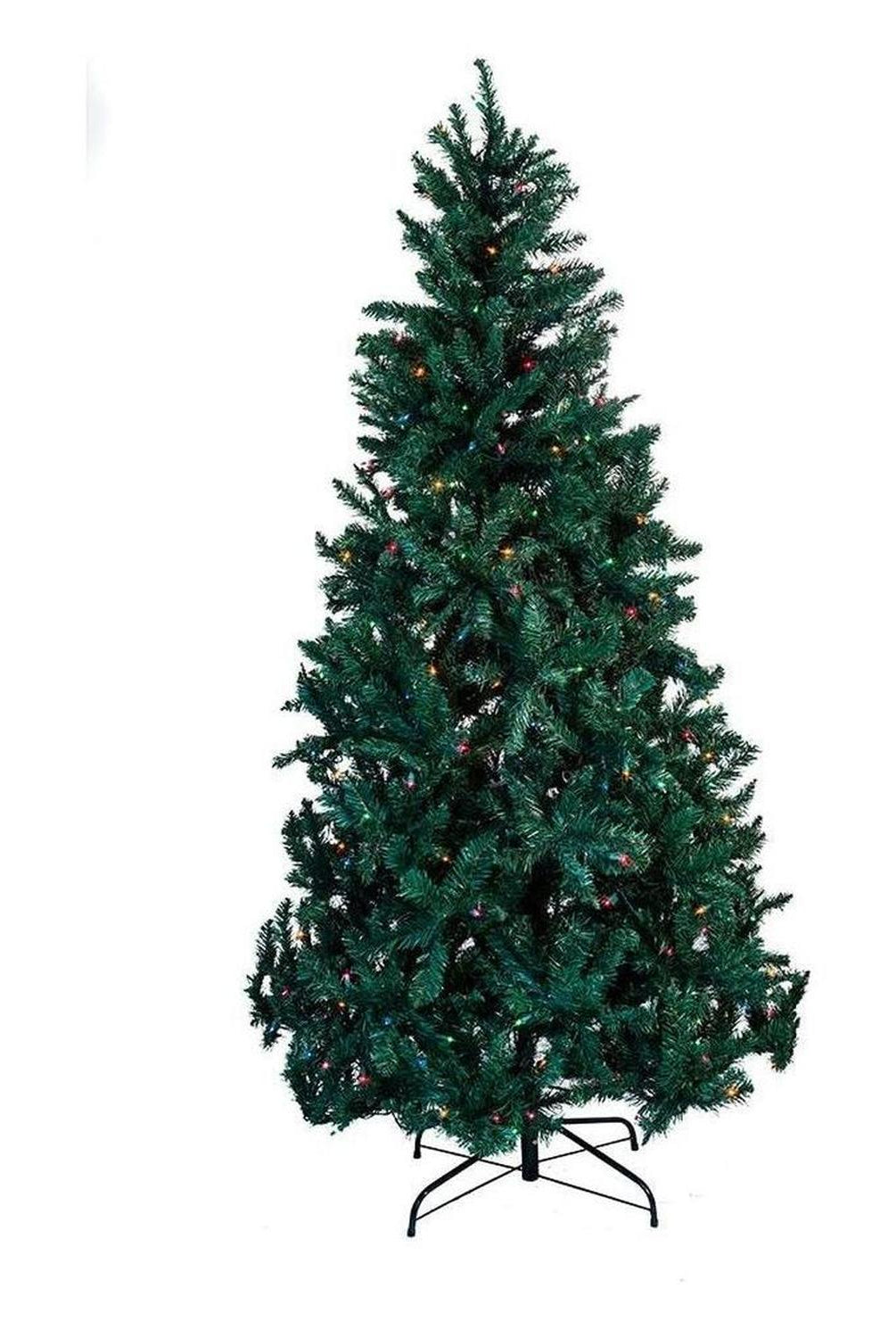Shop For Kurt Adler 7 - Foot Pre - Lit Pine Tree with Multi - Colored Lights at Michelle's aDOORable Creations