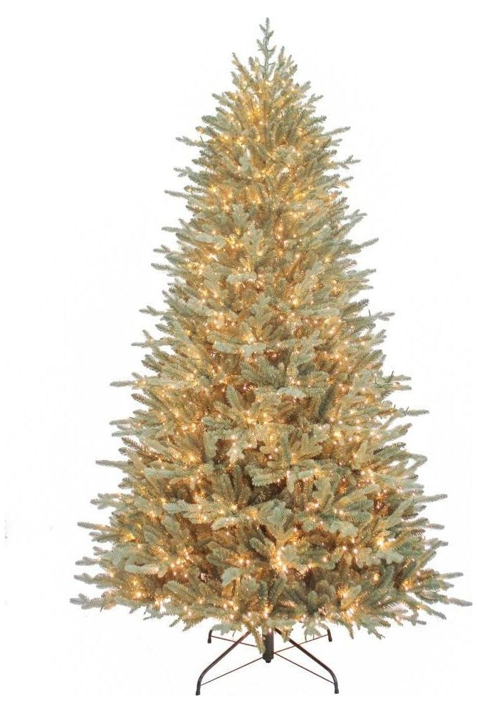 Shop For Kurt Adler 7.5 - Foot Pre - Lit Warm White Cluster Led Blue Spruce Tree at Michelle's aDOORable Creations