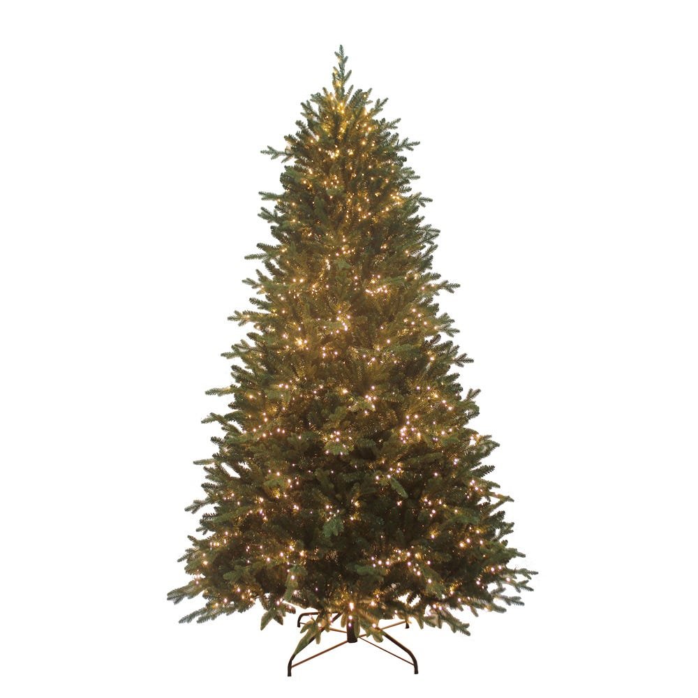 Shop For Kurt Adler 7.5 - Foot Pre - Lit Warm White LED Noble Fir Tree at Michelle's aDOORable Creations