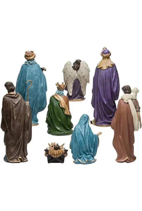 Kurt Adler 9-Inch Resin Nativity (Set of 8) - Michelle's aDOORable Creations - Christmas Decor
