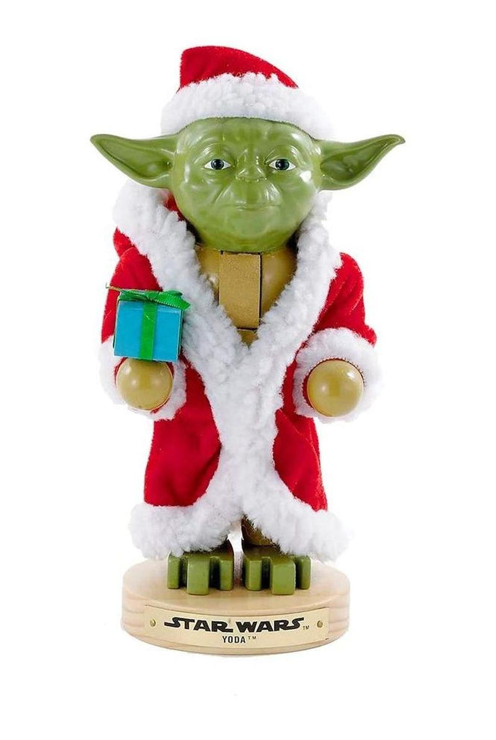 Kurt Adler 9-Inch Yoda in Santa Robe Nutcracker