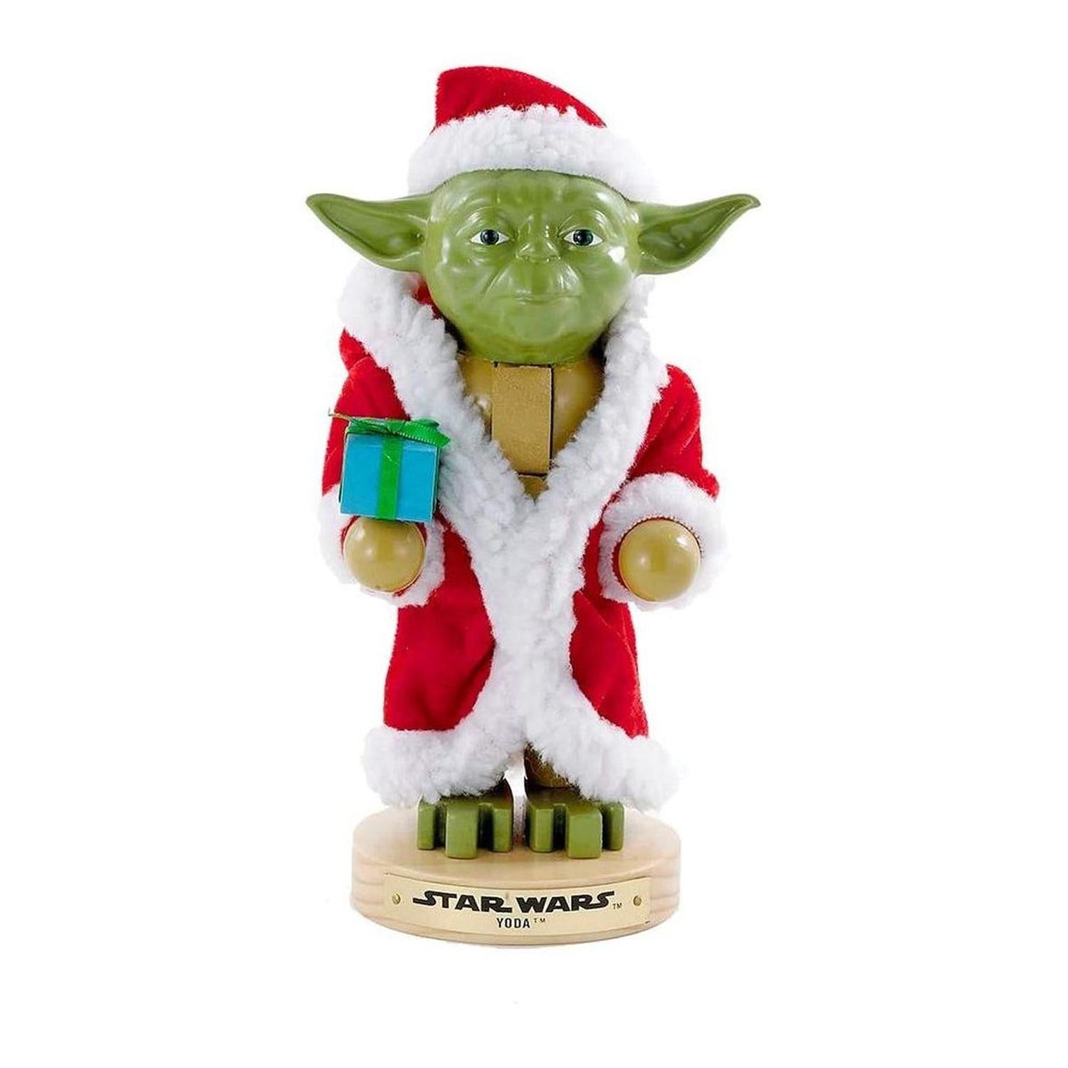 Kurt Adler 9-Inch Yoda in Santa Robe Nutcracker