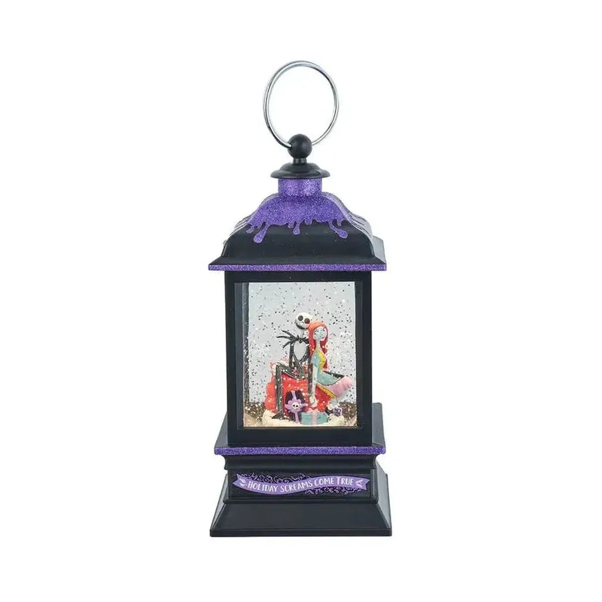Shop For Kurt Adler Disney© Jack & Sally Musical Light - Up Lantern at Michelle's aDOORable Creations