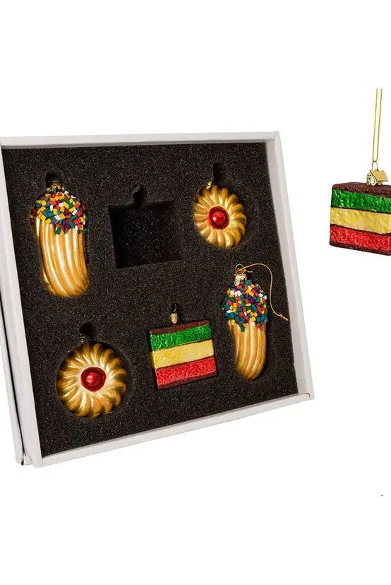 Shop For Kurt Adler Noble Gemsâ„¢ Cookie Glass Ornament Set, 6 - Piece Box Set at Michelle's aDOORable Creations