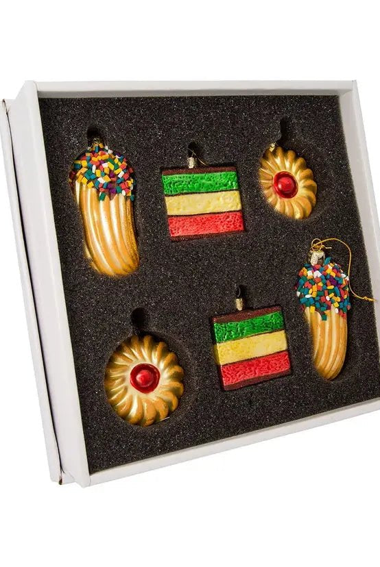 Shop For Kurt Adler Noble Gemsâ„¢ Cookie Glass Ornament Set, 6 - Piece Box Set at Michelle's aDOORable Creations