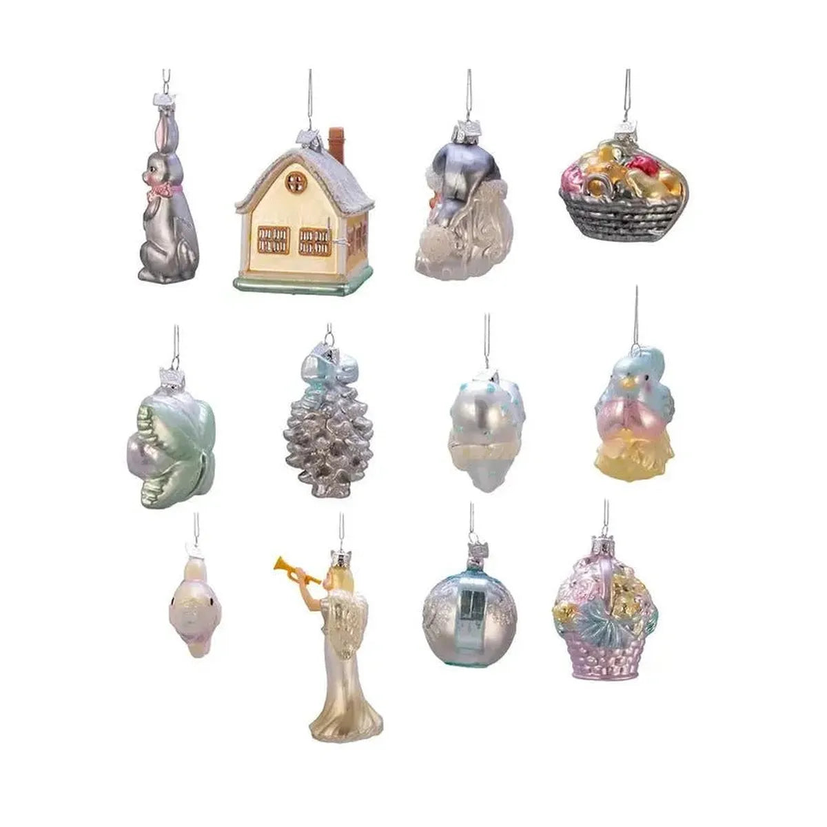 Shop For Kurt Adler Noble Gems™ Newlywed's Glass Tree Box, Set of 12 at Michelle's aDOORable Creations