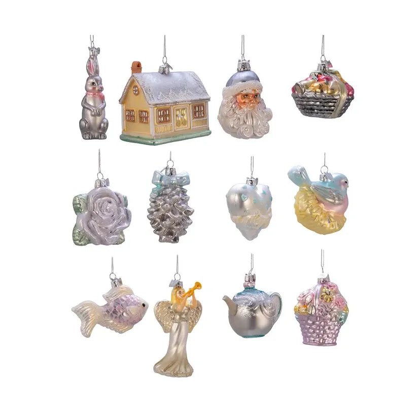 Shop For Kurt Adler Noble Gems™ Newlywed's Glass Tree Box, Set of 12 at Michelle's aDOORable Creations