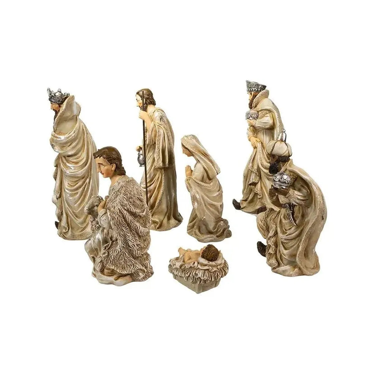 Shop For Kurt Adler Resin Nativity Table Piece, 7 Piece Set at Michelle's aDOORable Creations