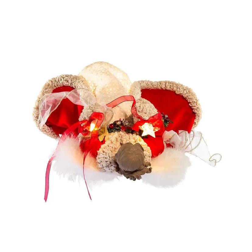 Shop For Kurt Adler UL 10 - Light 16 - Inch Red and Ivory Angel Treetop at Michelle's aDOORable Creations