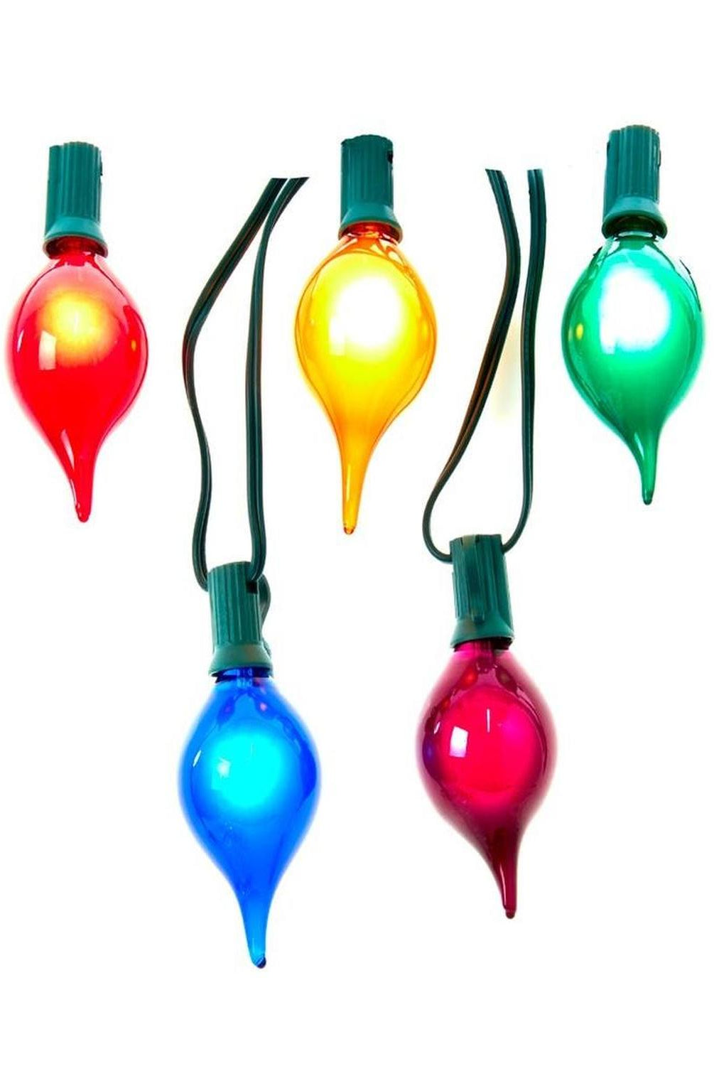 Shop For Kurt Adler UL 10 - Light G45 Multicolor Teardrop Light Set at Michelle's aDOORable Creations