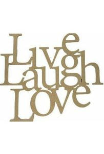 Live Laugh love Wood Cutout - Unfinished Wood - Michelle's aDOORable Creations - Unfinished Wood Cutouts