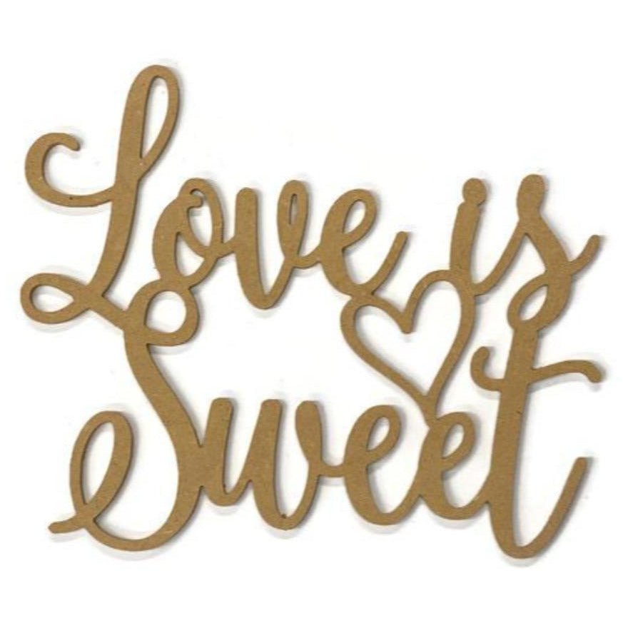 Shop For Love Is Sweet with Heart Wood Cutout - Unfinished Wood at Michelle's aDOORable Creations