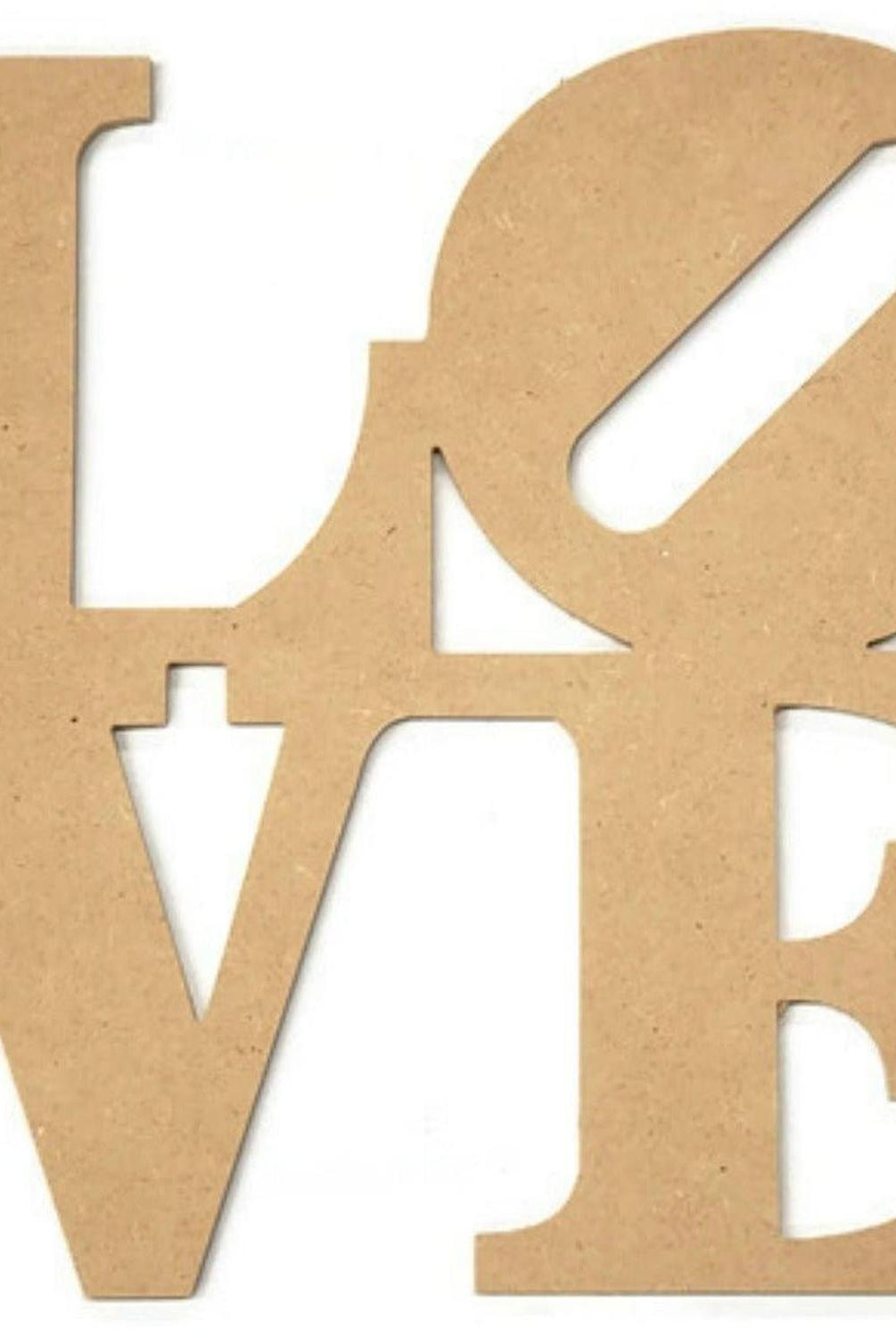 Love Word Wood Cutout - Unfinished Wood