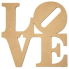 Shop For Love Word Wood Cutout - Unfinished Wood at Michelle's aDOORable Creations
