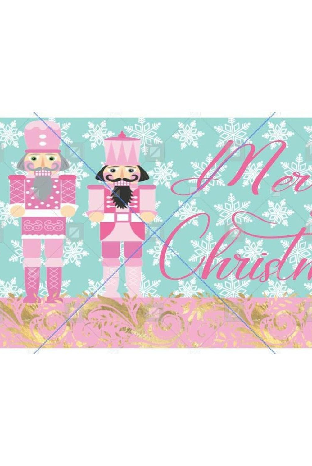 Shop For Merry Christmas Pink Nutcracker Sign - Wreath Enhancement at Michelle's aDOORable Creations