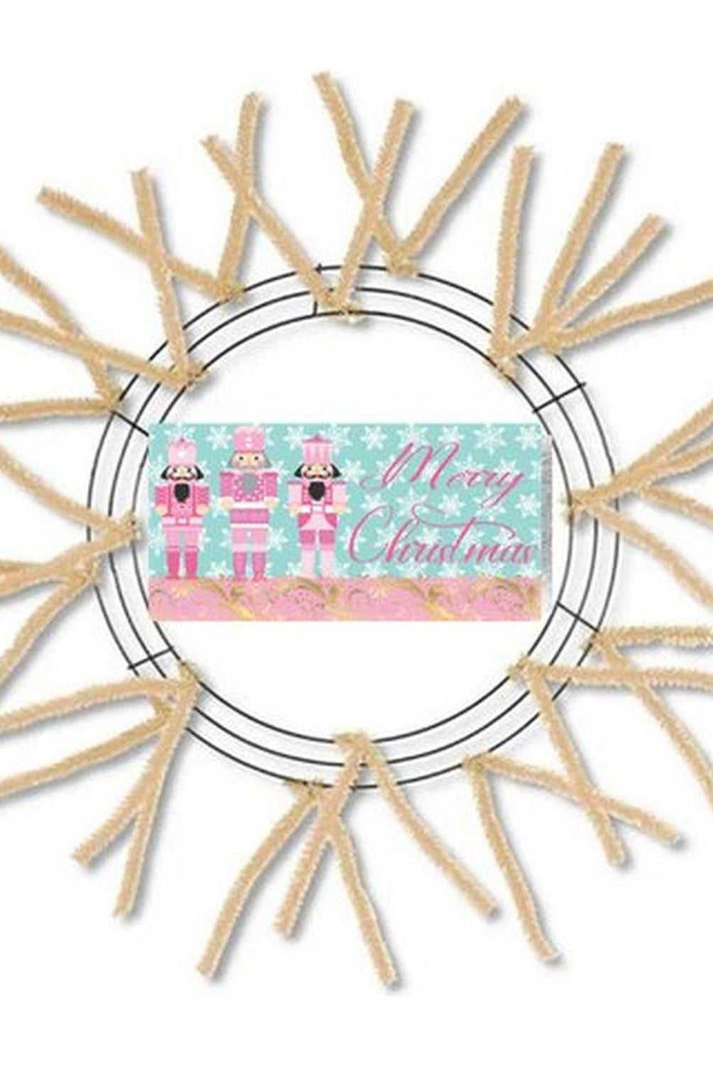 Shop For Merry Christmas Pink Nutcracker Sign - Wreath Enhancement at Michelle's aDOORable Creations