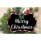 Shop For Merry Christmas Scalloped Frame Sign SF1 - Wreath Enhancement at Michelle's aDOORable Creations