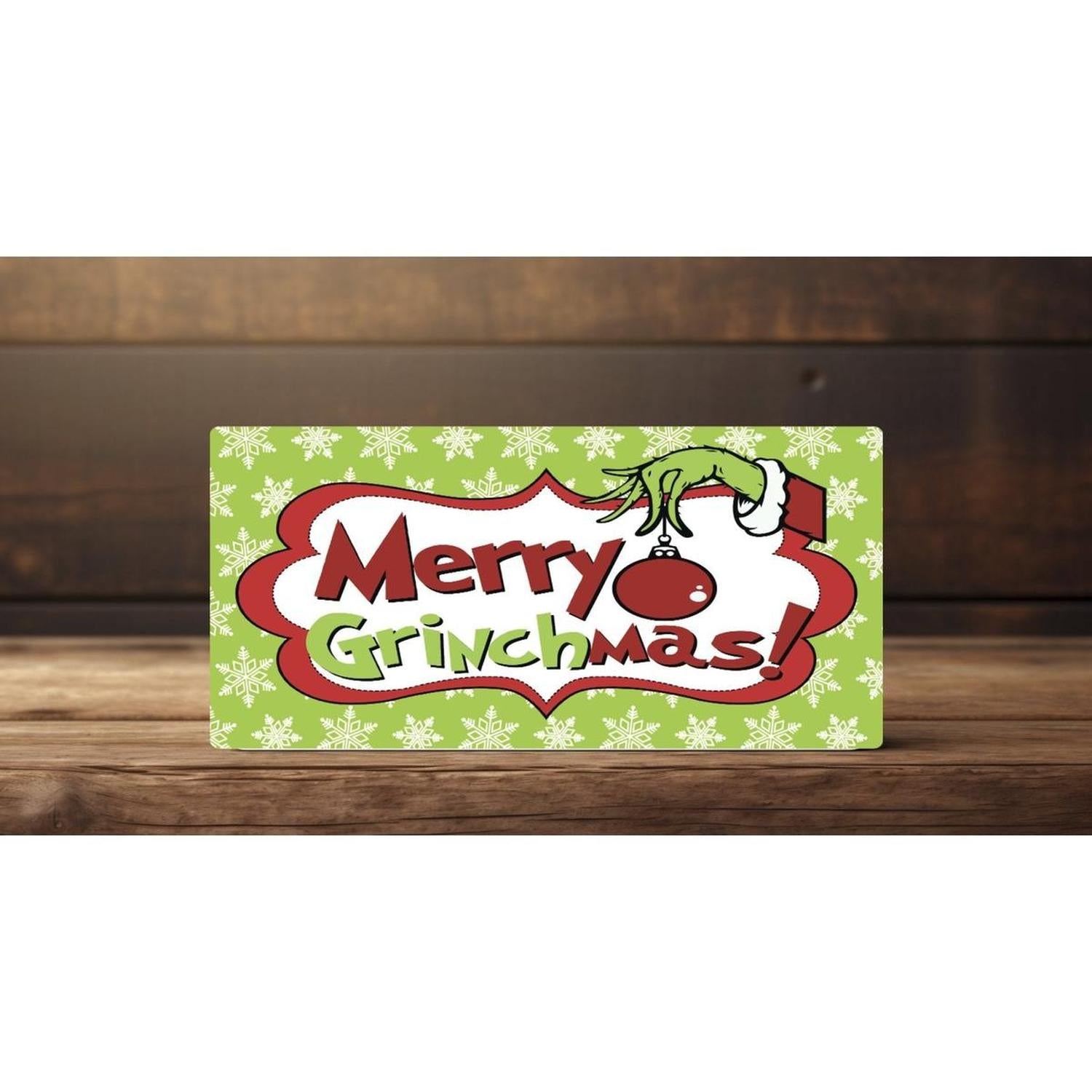 Shop For Merry Grinchmas Snowflake Sign - Wreath Enhancement at Michelle's aDOORable Creations