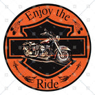 Shop For Motorcycle Enjoy The Ride Sign - Wreath Enhancement at Michelle's aDOORable Creations