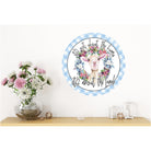 Shop For Not About The Bunny About The Lamb Sign - Wreath Enhancement at Michelle's aDOORable Creations