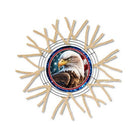 Shop For Patriotic American Eagle Four Round Sign at Michelle's aDOORable Creations