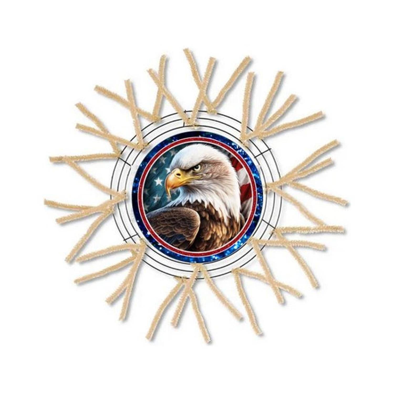 Shop For Patriotic American Eagle Four Round Sign at Michelle's aDOORable Creations