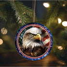 Shop For Patriotic American Eagle Two Round Sign at Michelle's aDOORable Creations
