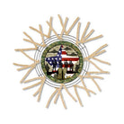 Shop For Patriotic Army Armed Forces Round Sign at Michelle's aDOORable Creations