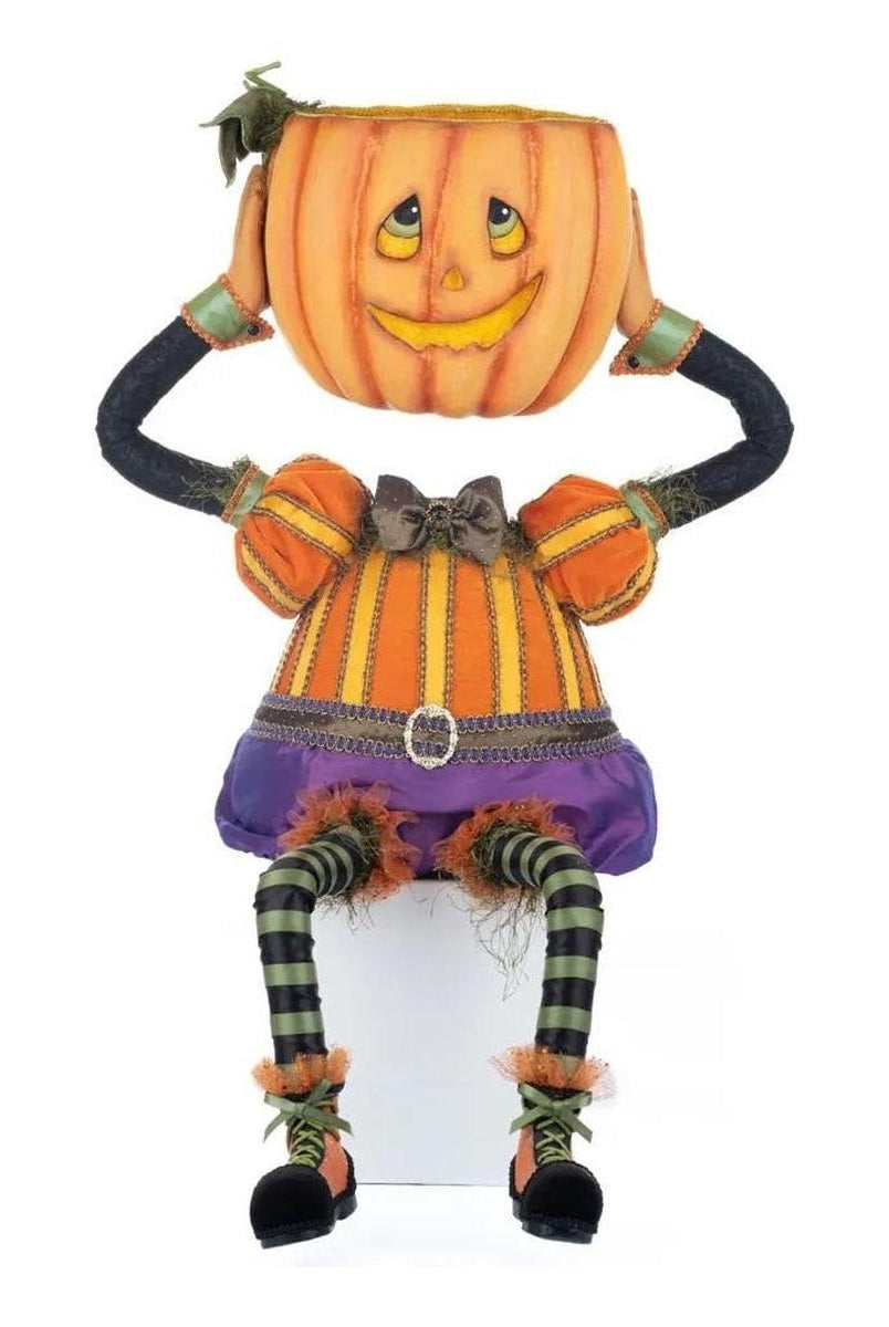 Shop For Percy Pumpkin Head Halloween Candy Bowl at Michelle's aDOORable Creations