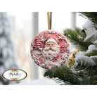 Shop For Pink 3D Santa Christmas Sign - Wreath Enhancement at Michelle's aDOORable Creations