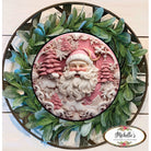 Shop For Pink 3D Santa Christmas Sign - Wreath Enhancement at Michelle's aDOORable Creations